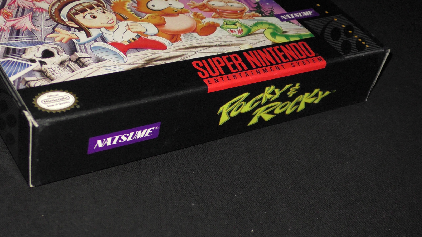 Pocky & Rocky [Box Only] Super Nintendo SNES Natsume NES And An