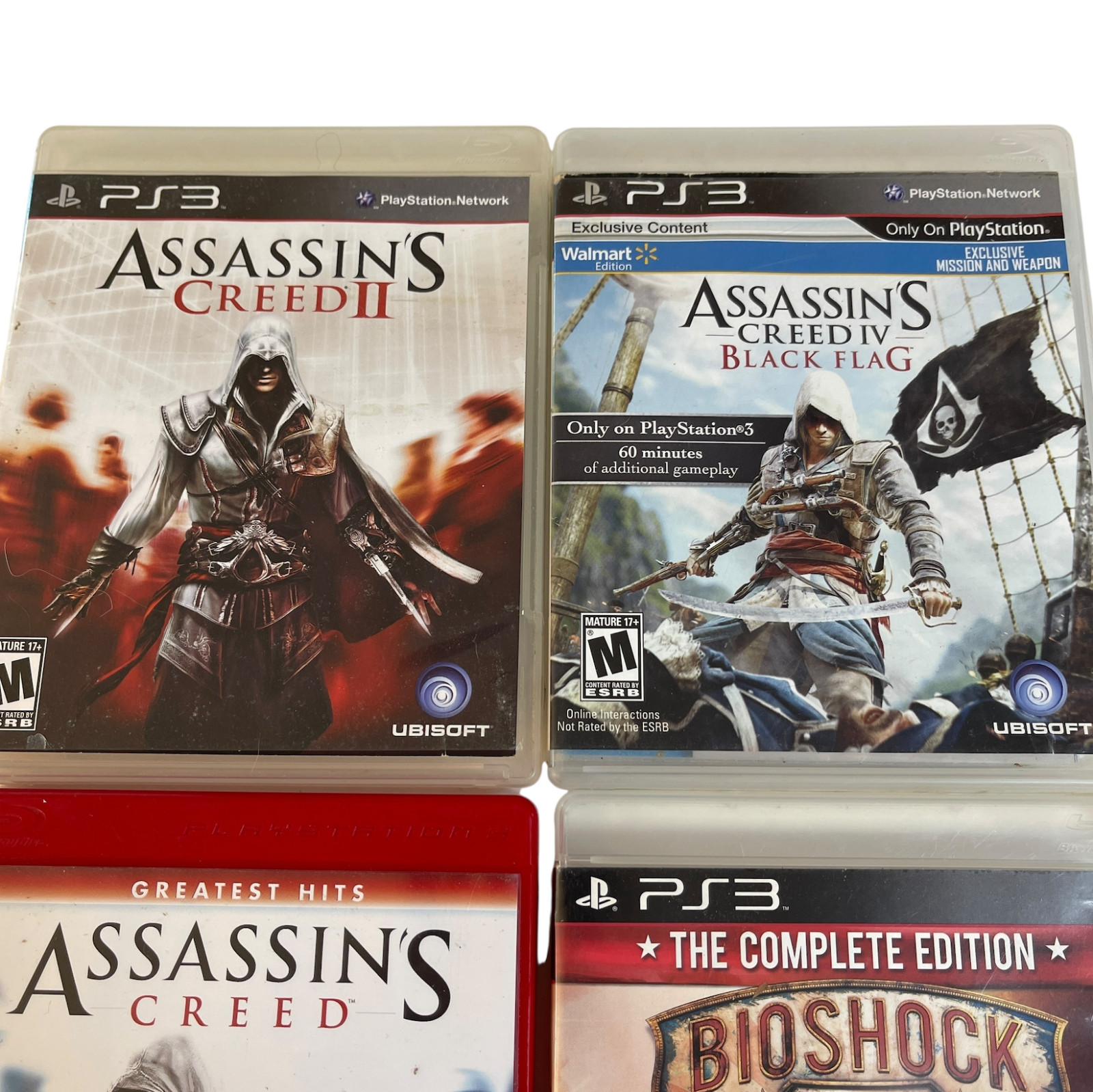 Playstation 3 PS3 7 Game Lot Bioshock Assassin’s Creed Doom 3 Tested Clean Discs