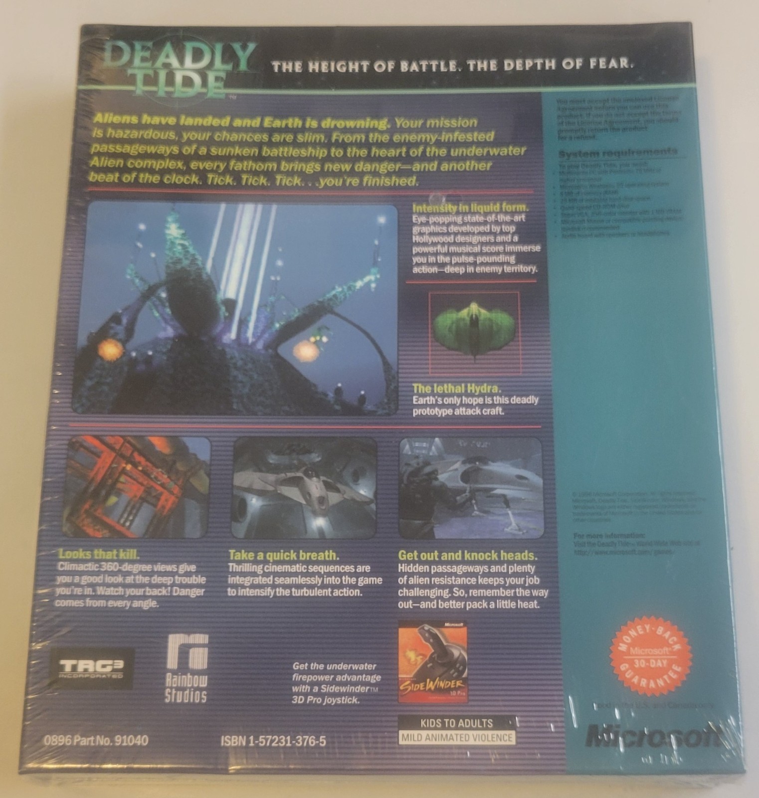 DEADLY TIDE Microsoft Windows 95 Big Box CD-ROM PC Video Game BRAND NEW~ SEALED!