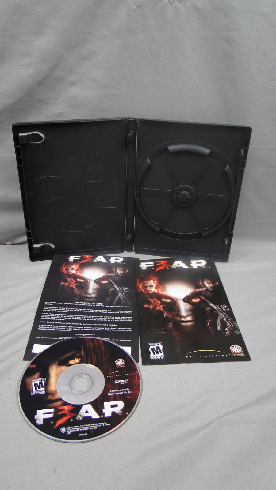 Fear Perseus Mandate First Encounter Assault Recon PC CD ROM Game Fear 3 Bioware