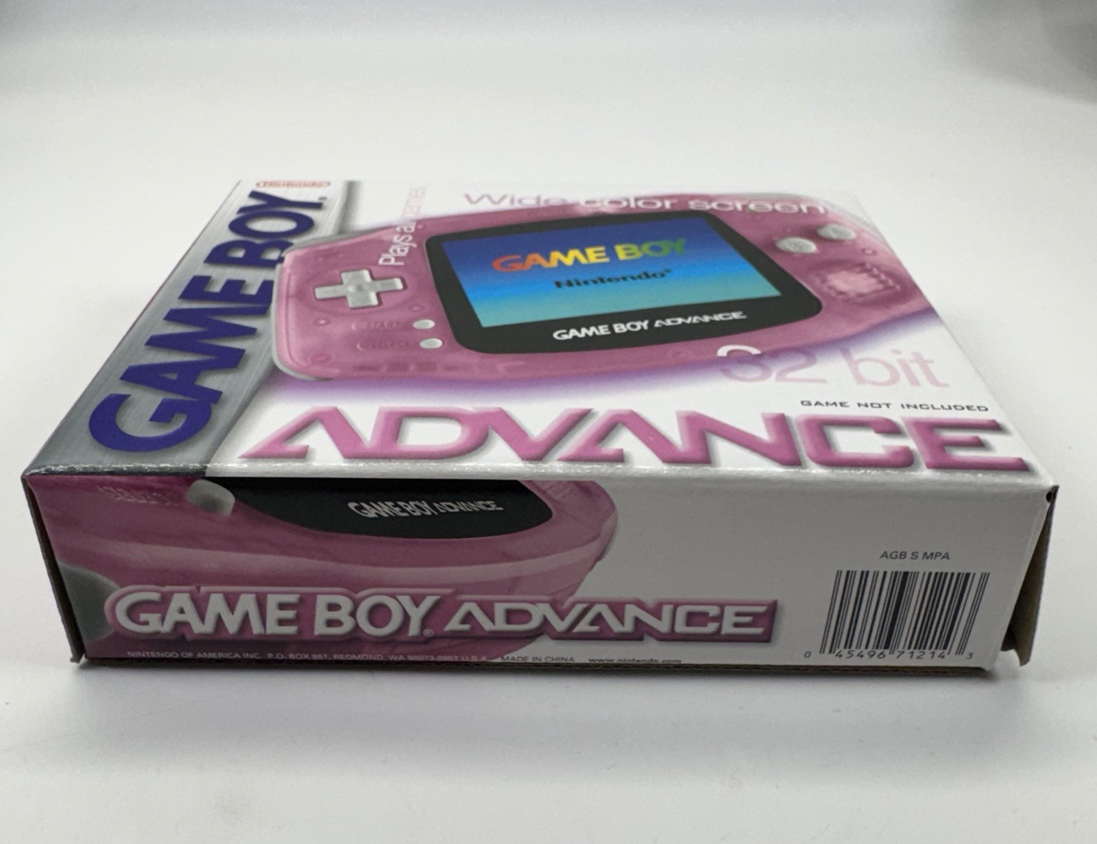Nintendo Game Boy Advance 32MB Handheld System Fuchsia Pink Mint Complete CIB