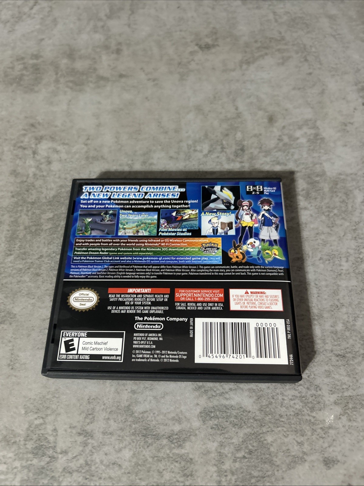 Pokémon Black Version 2 Nintendo DS 2012 Authentic Complete CIB W/ Inserts Mint