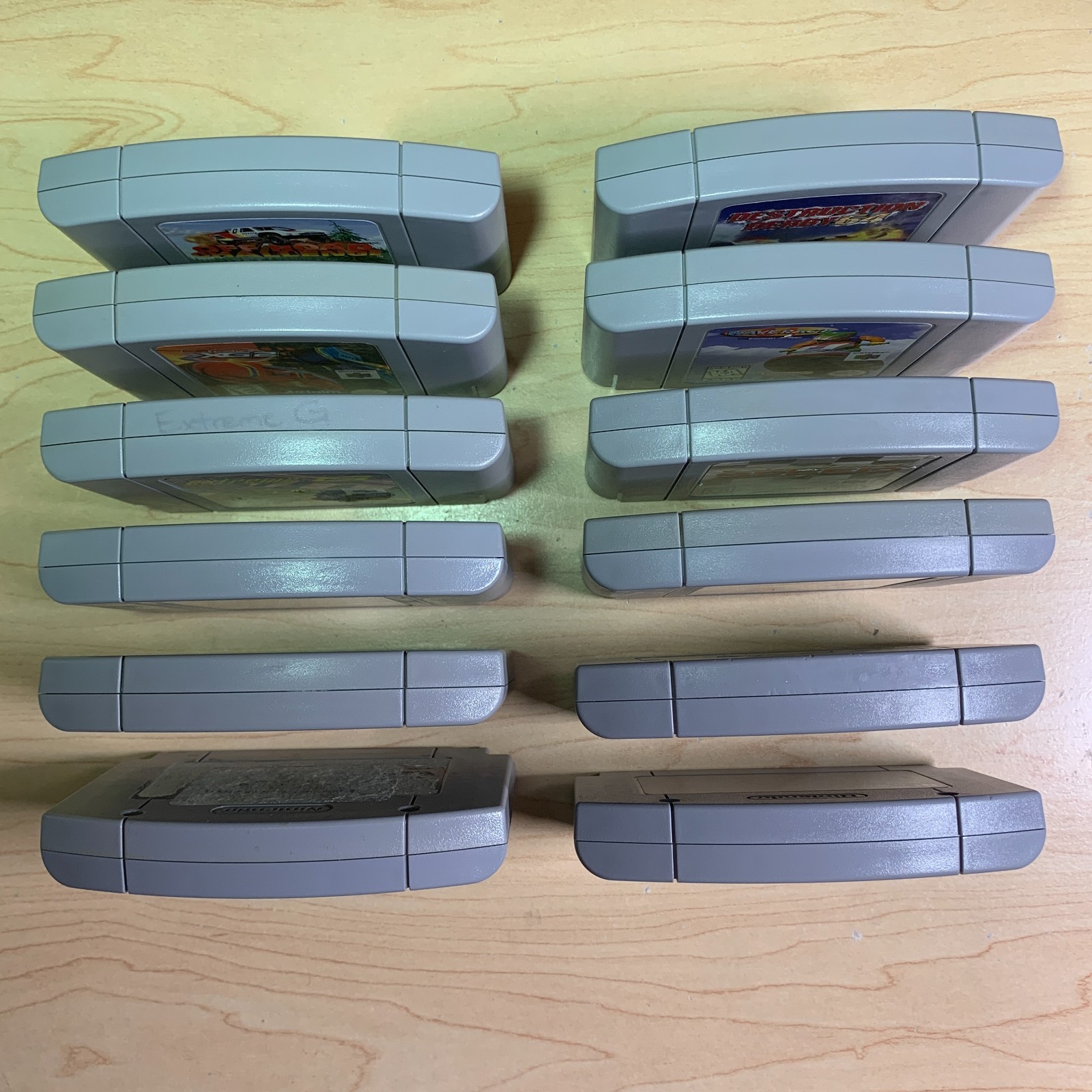 12 Car Racing Game Lot – Derby Rally Extreme Nintendo 64 Authentic Clean Tested