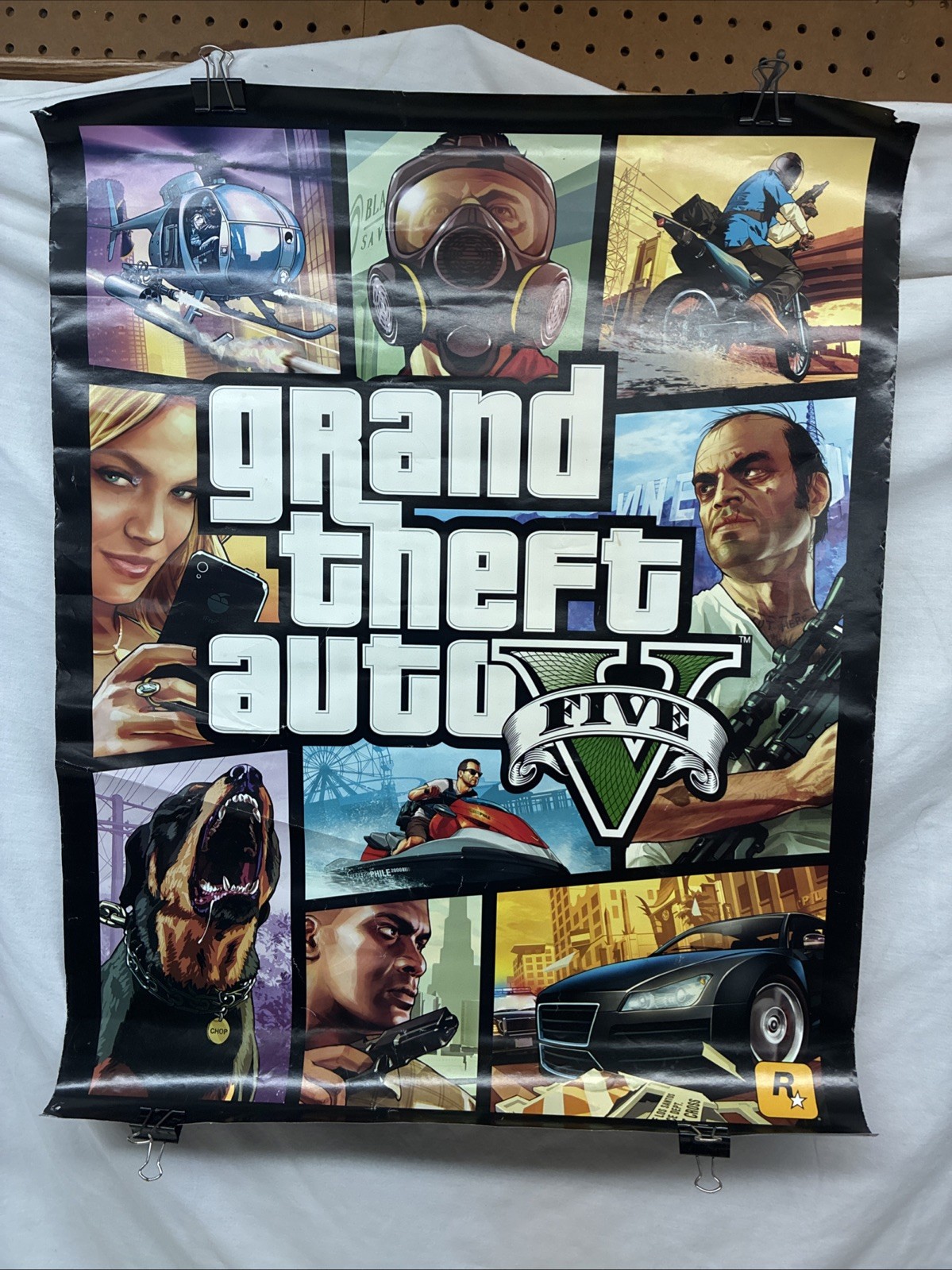 Grand Theft Auto 5 Double Sided Promotional Poster 28″x22″ – GTA V PROMO 2013