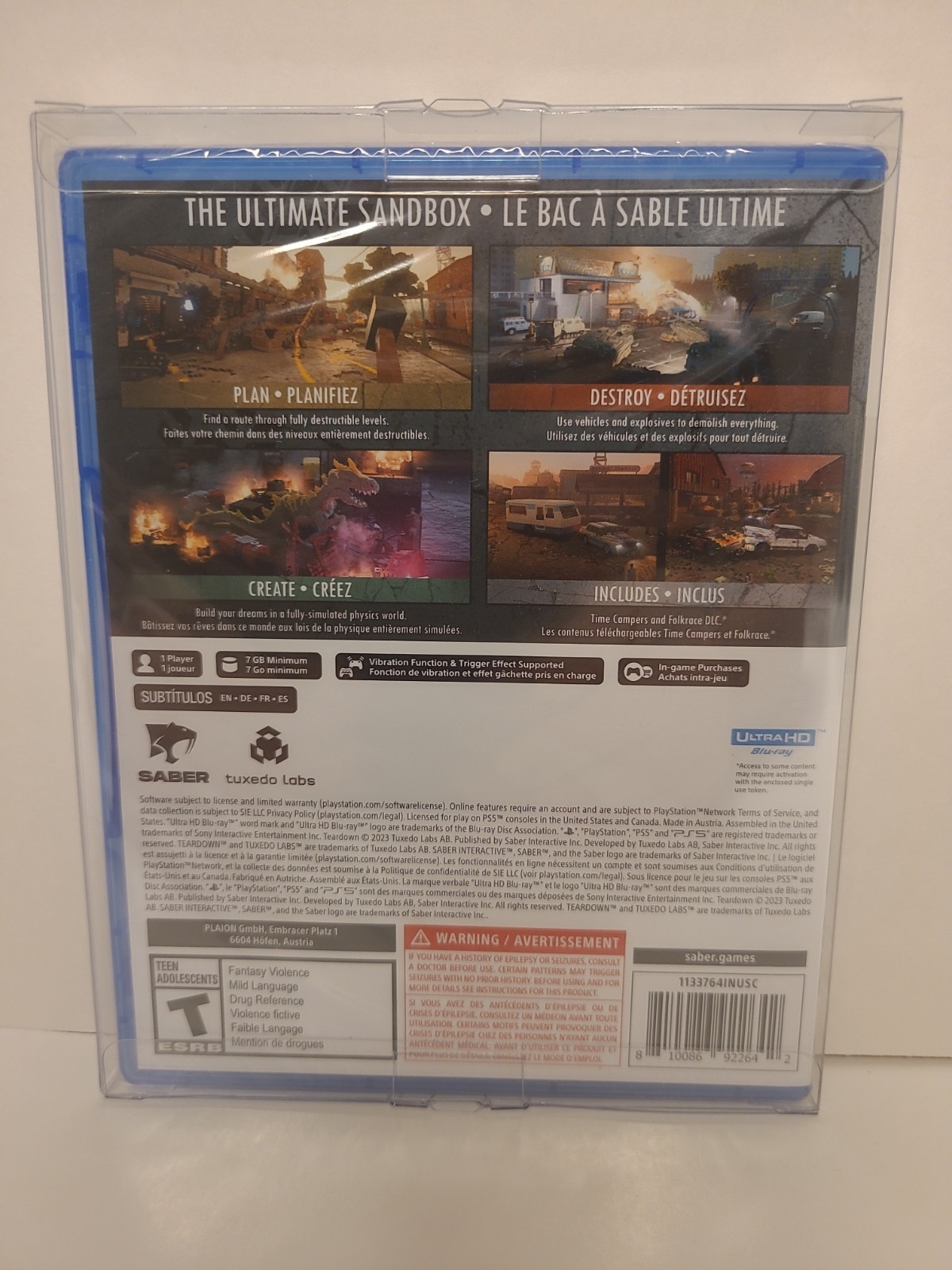 Teardown Deluxe Edition PS5 Brand New Factory Sealed ESRB/US + Case Protector