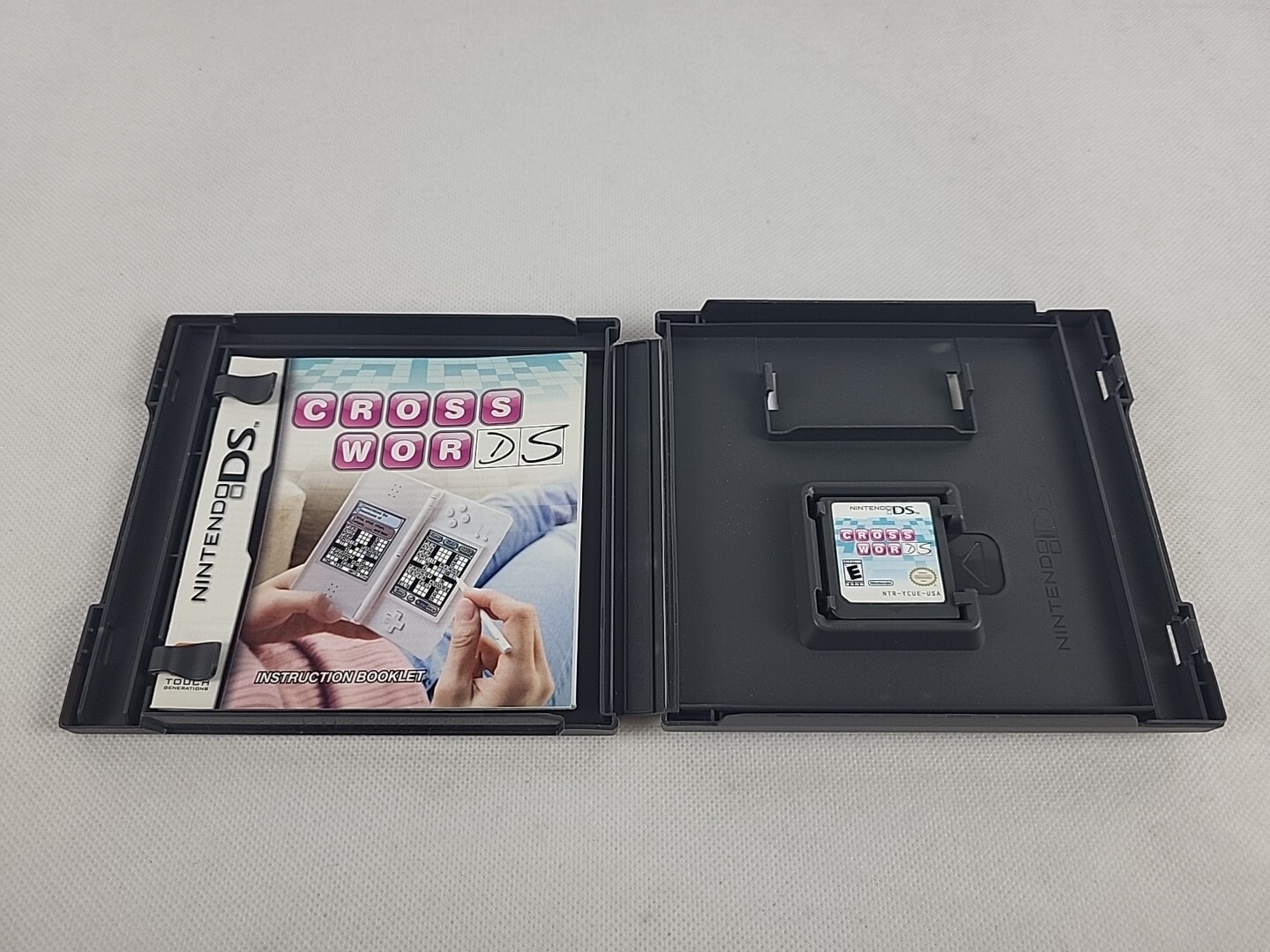 Crosswords DS (Nintendo DS, 2008) Complete W/ Manual Tested and Working