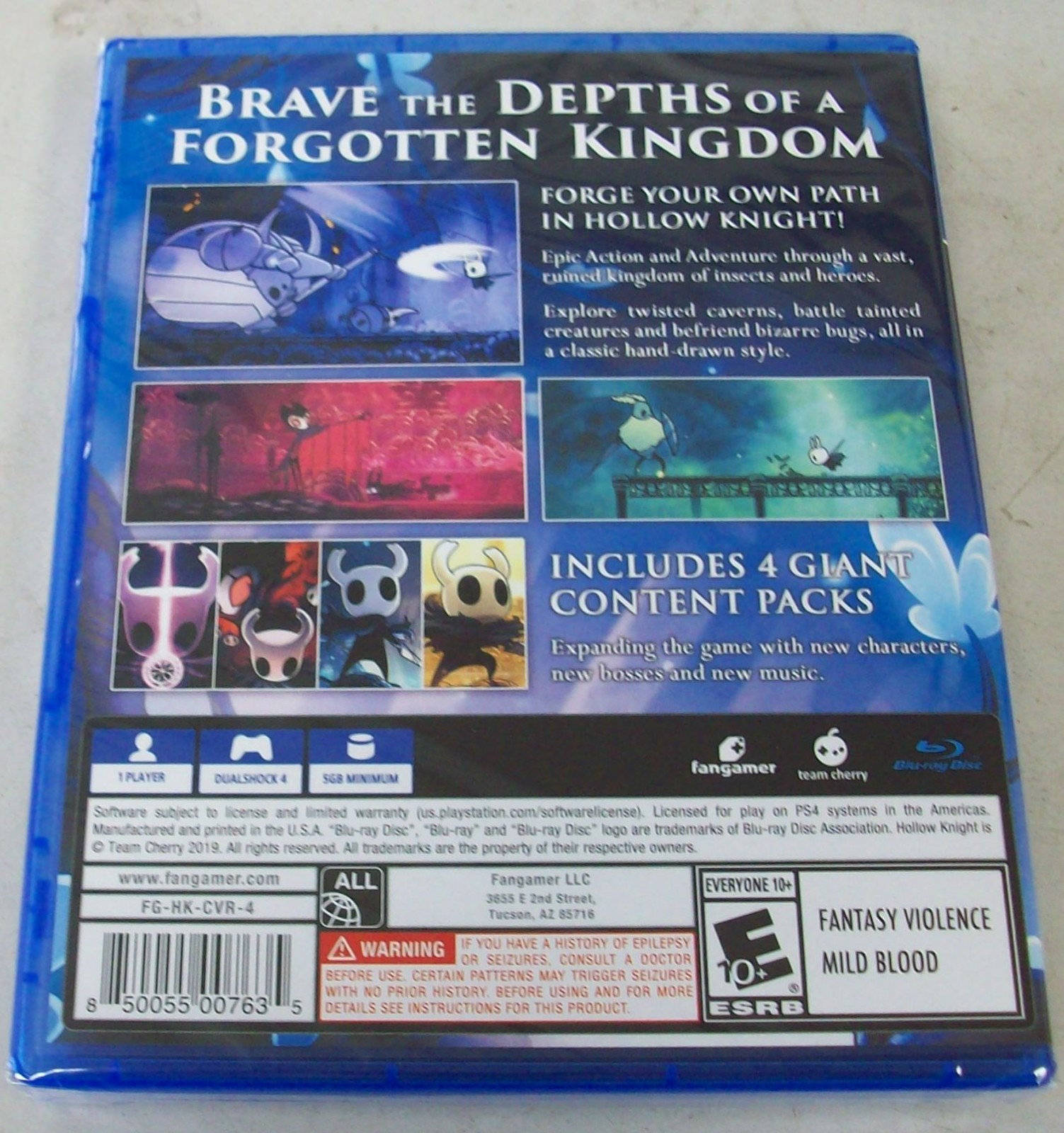 Hollow Knight – Playstation 4 – Includes DLC – NEW & SEALED – FREE US SHIPPING