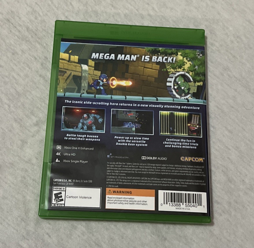 Mega Man 11 Xbox One Complete CIB Fast Shipping Capcom MegaMan XI Mint Disk