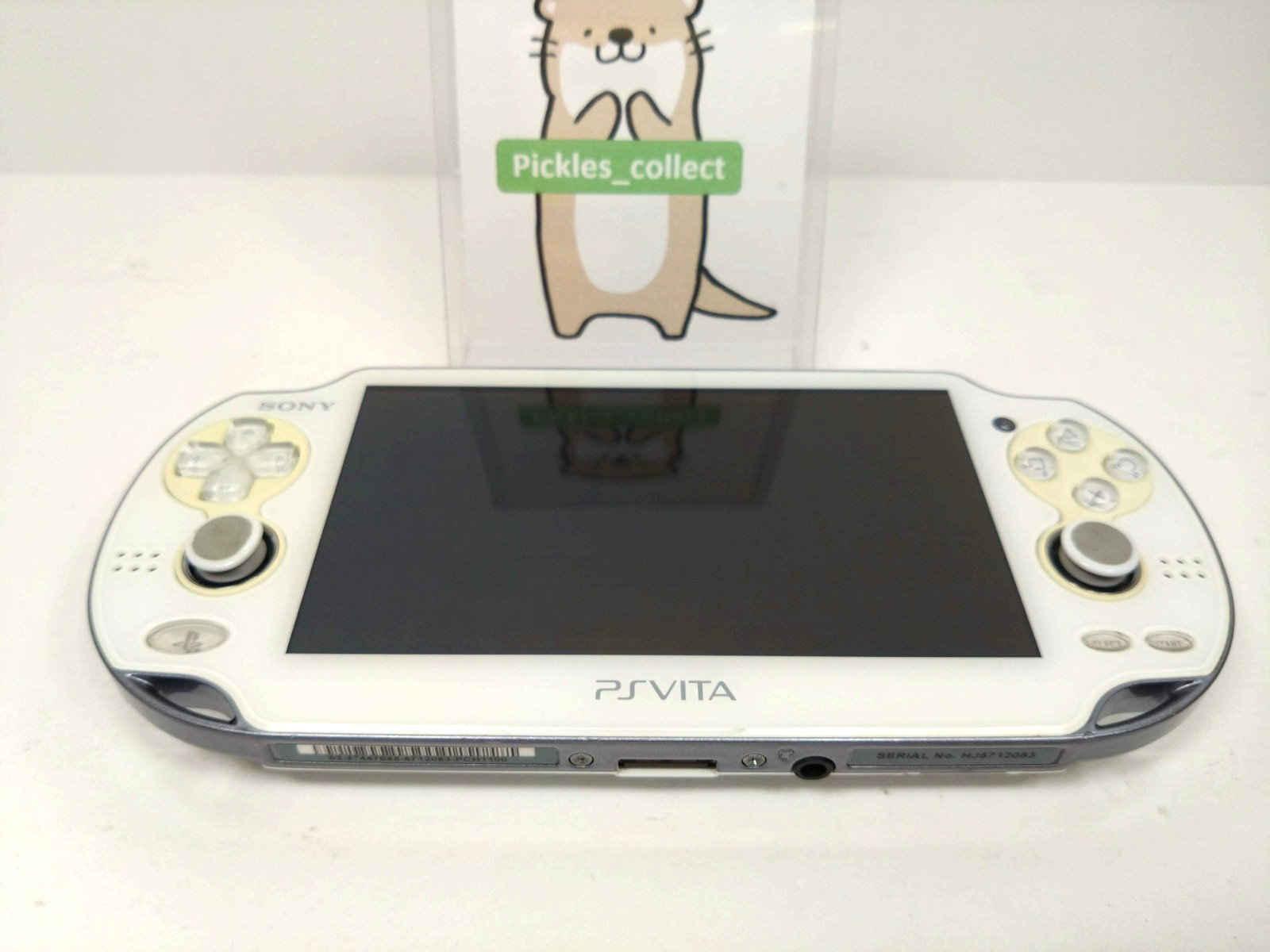 PS Vita Crystal White PCH-1100 Console only Wi-Fi PSV Tested Sony 0606B