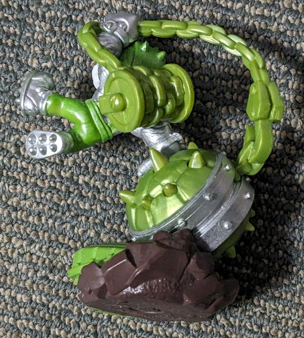Skylanders Superchargers STEEL PLATED SMASH HIT Green Game Figure