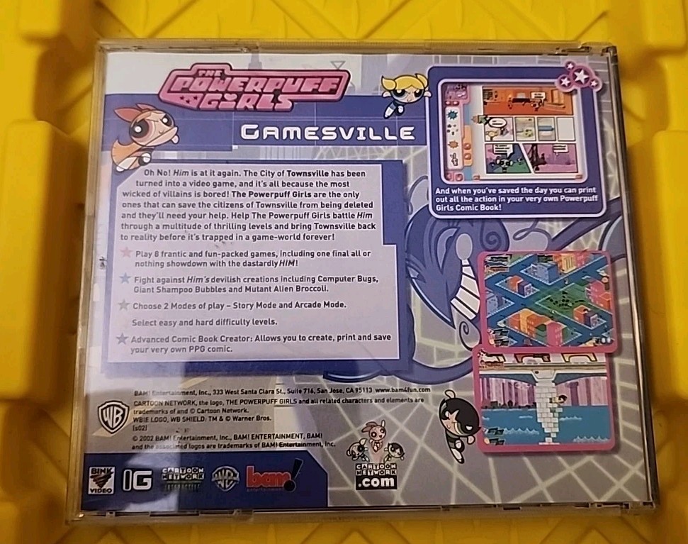 The Powerpuff Girls Gamesville Game Cartoon Network, Warner Bros GOOD