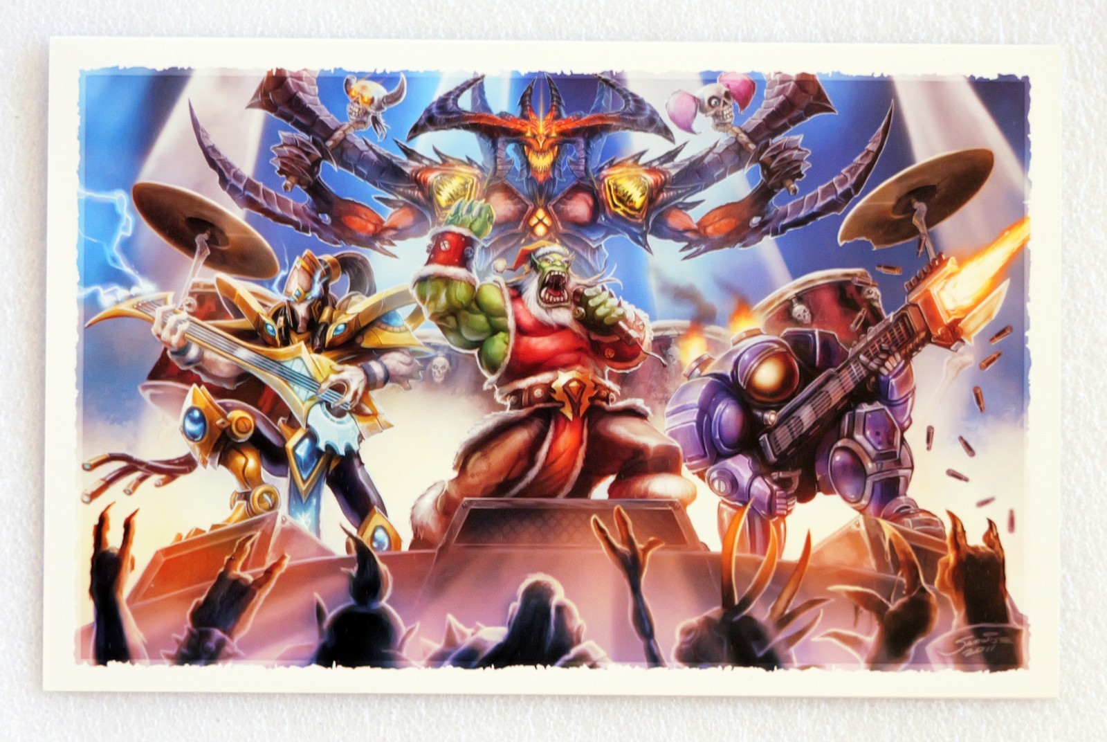 Blizzard Entertainment Christmas Cards (14 cards, 8 different designs), Unused