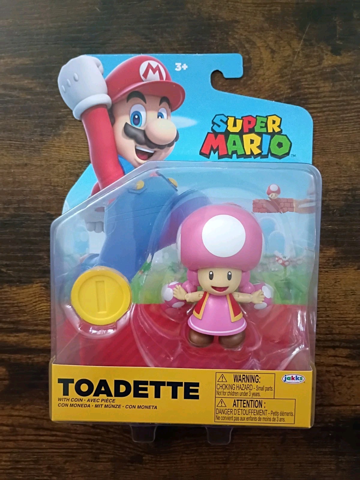 4″ Super Mario 4-PACK World of Nintendo Daisy Toadette Nabbit Chain Chomp Lot