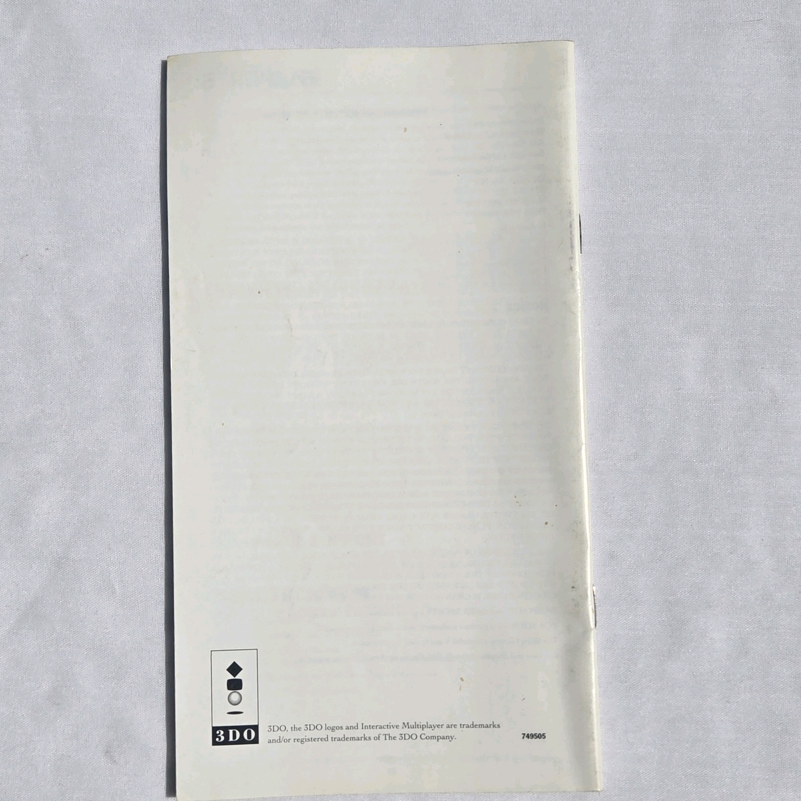 EA Sports FIFA Soccer Panasonic 3DO Instruction Manual ONLY