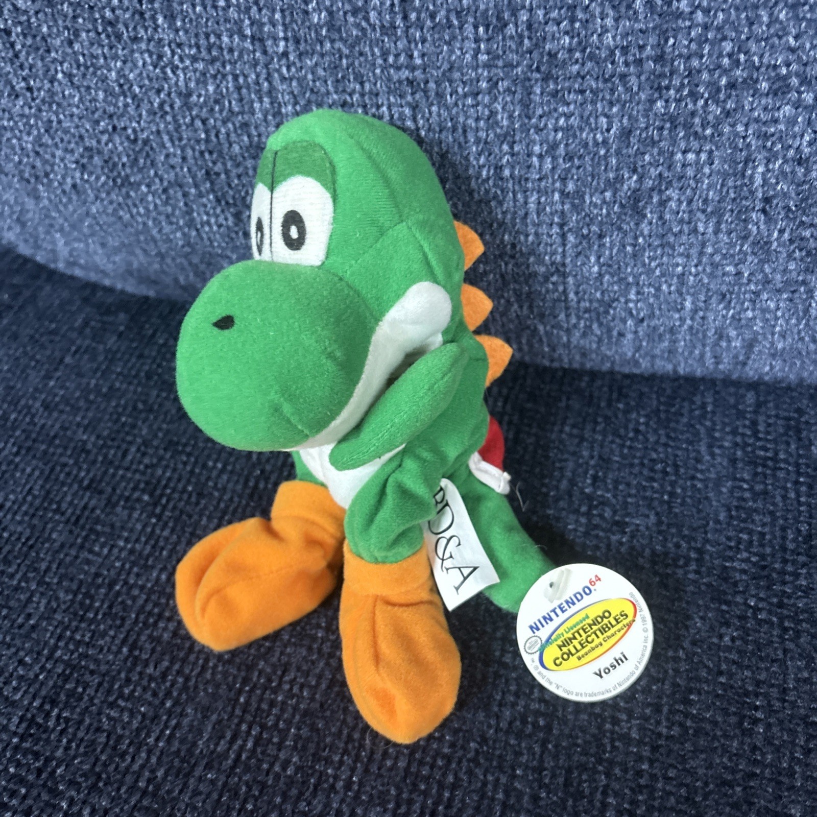 Super Mario Flying Cap Yoshi Donkey Kong N64 BD&A 6” Plush Lot Of 3