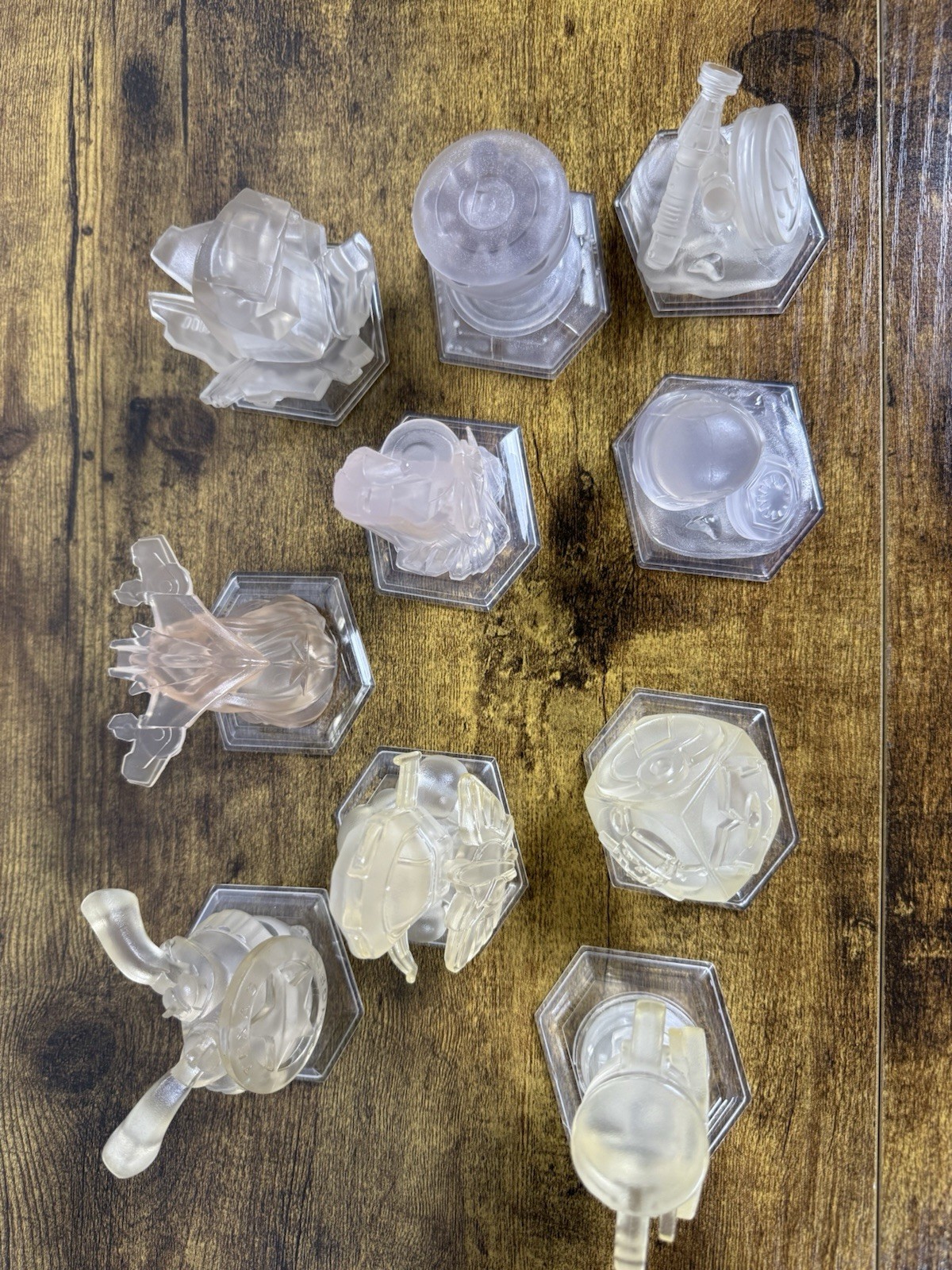 10 pc Lot of Disney Infinity Crystal Figures 1.0,2.0,3.0 *Not Tested*