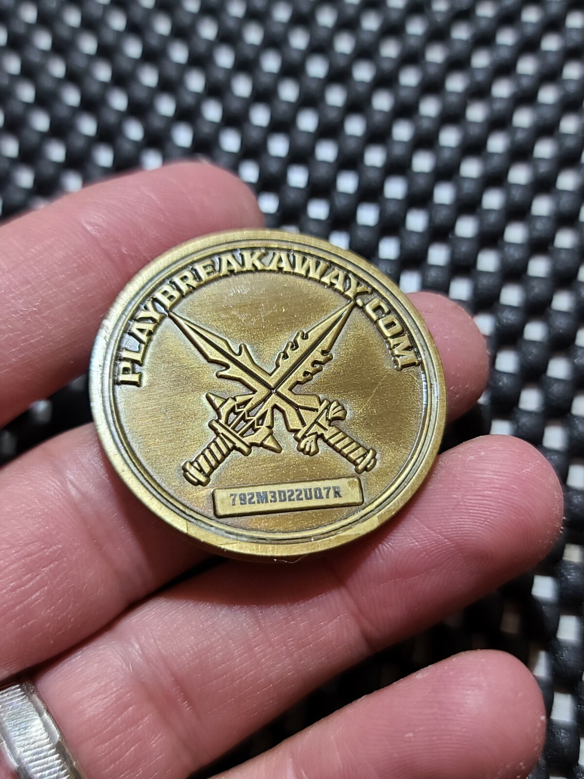 Amazon cancelled/dead video game BREAK AWAY Alpha Coin medal token promo Rare
