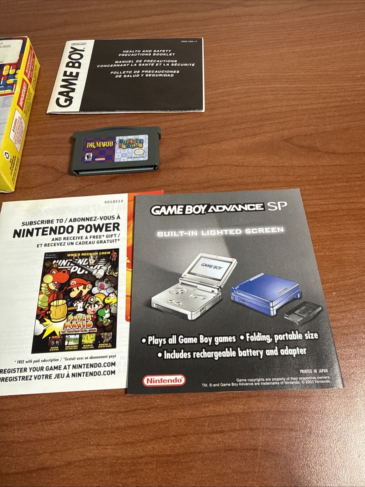 Dr. Mario & Puzzle League Nintendo Game Boy Advance 2005 GBA DS Complete CIB!