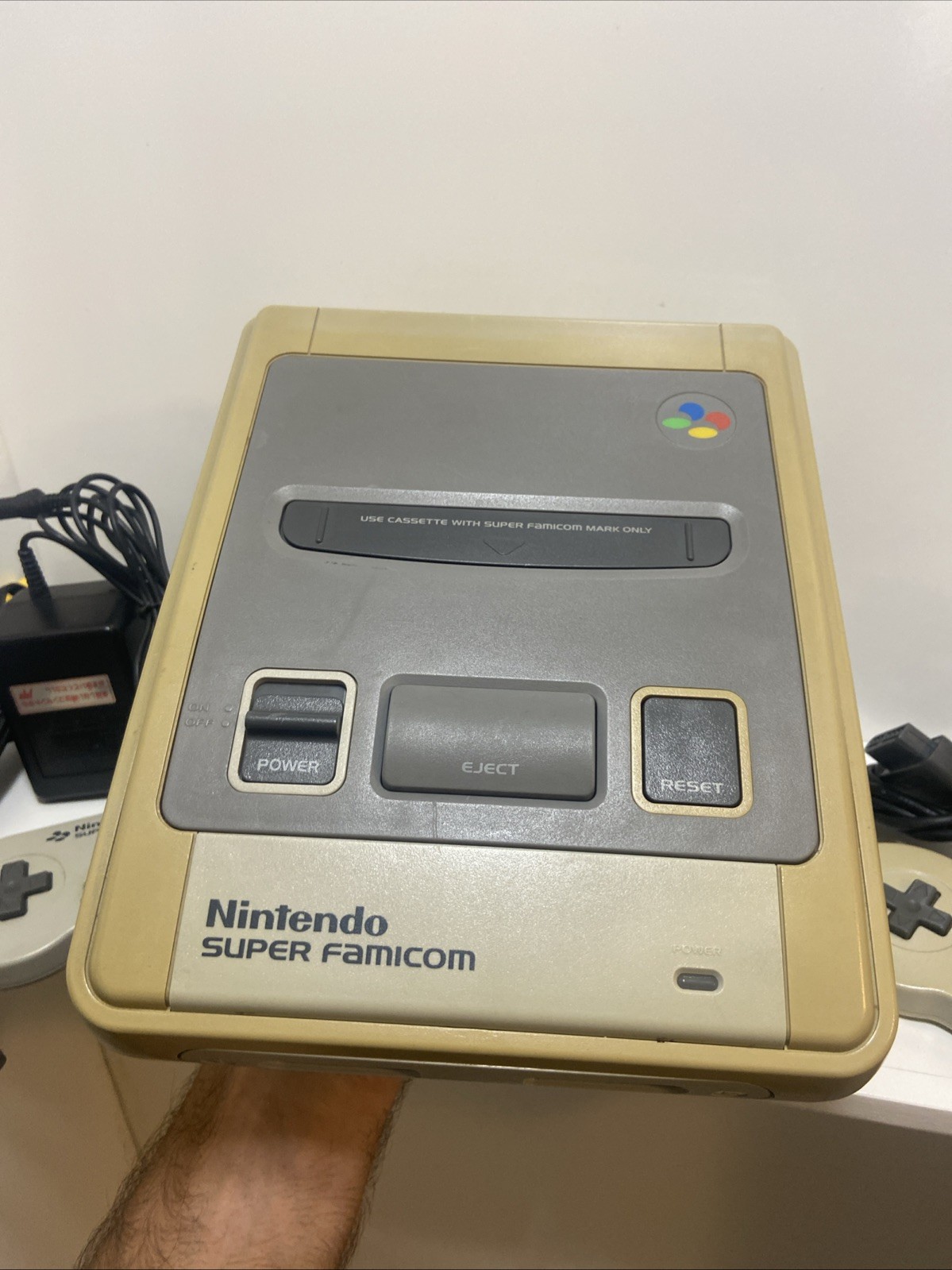 Nintendo Super Famicom Console Bundle 2 Controllers Mario Kart Tested Japan