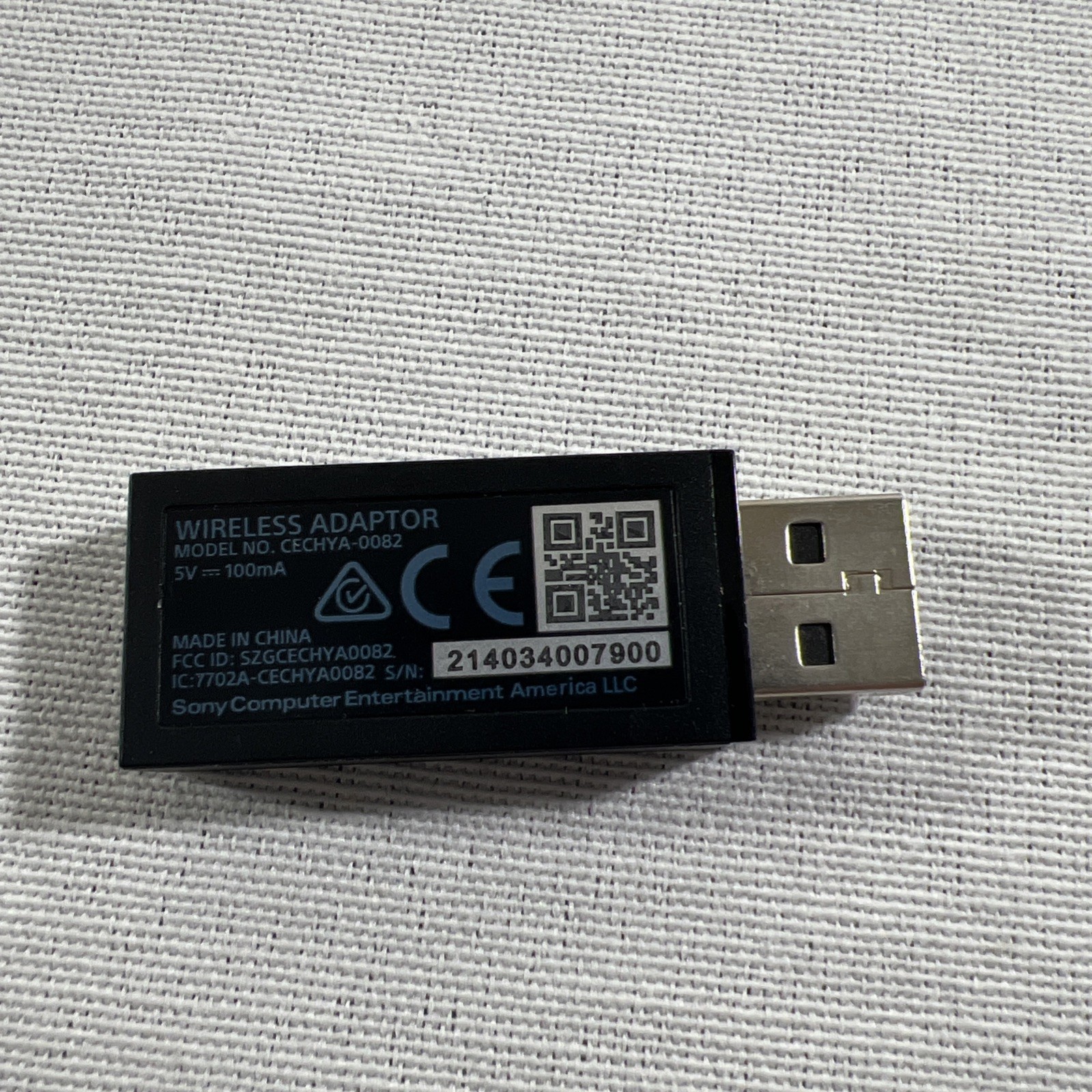 PlayStation Wireless USB Dongle Adapter CECHYA-0082 BLACK Headset PS3 / PS4 OEM