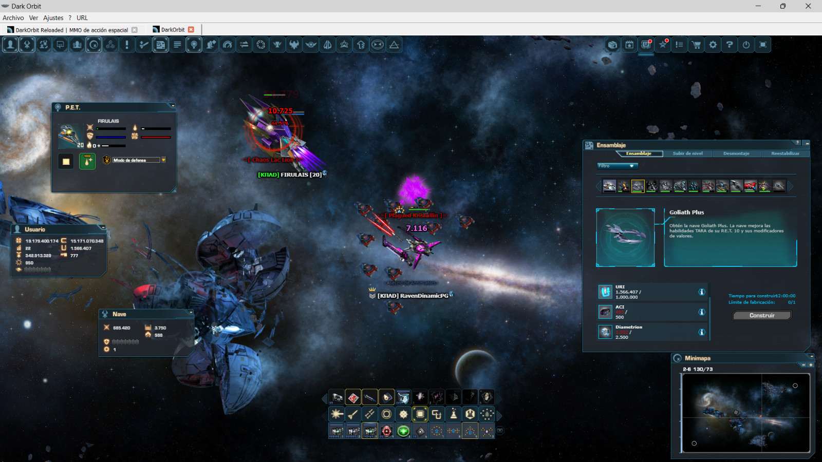 cuenta de dark orbit