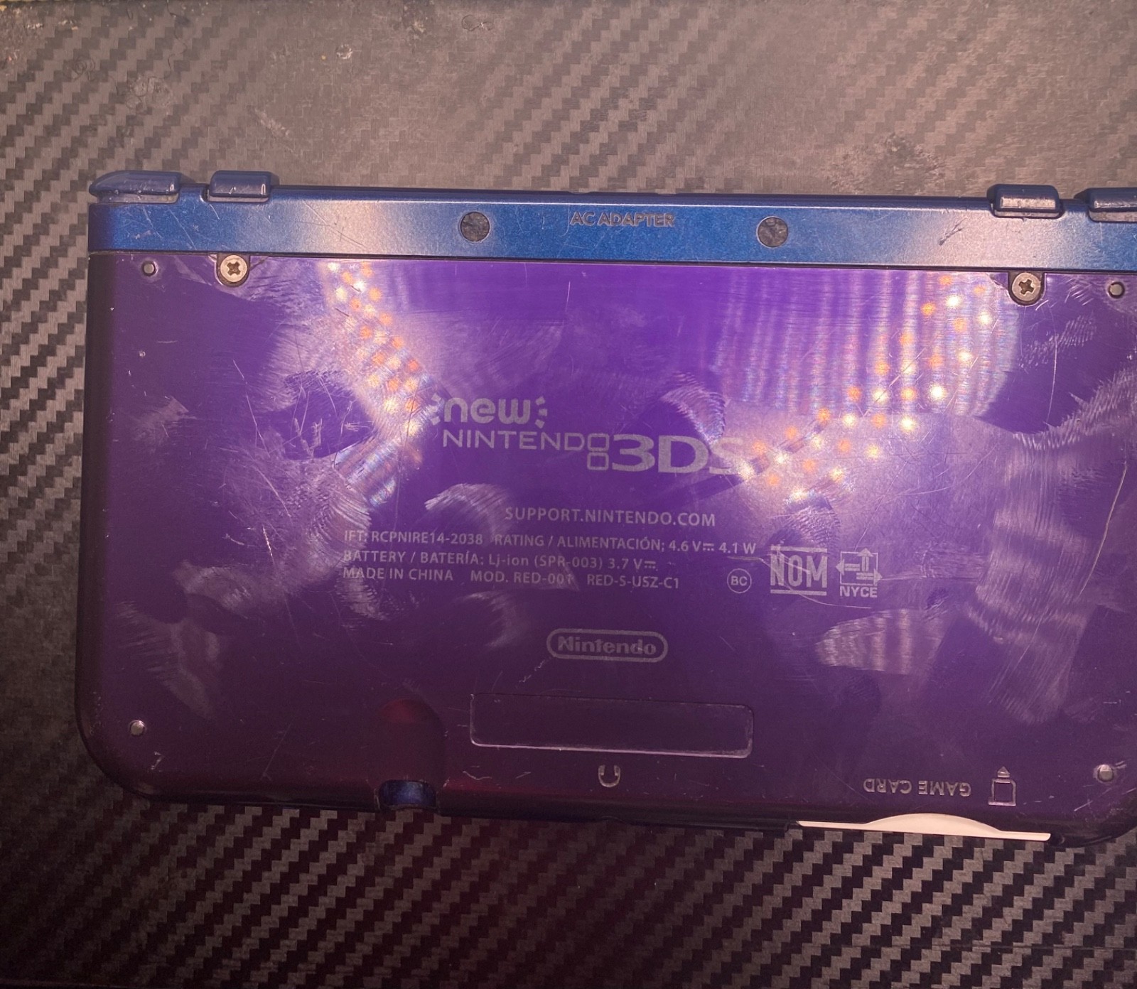Nintendo 3DS XL Galaxy Edition custom startup
