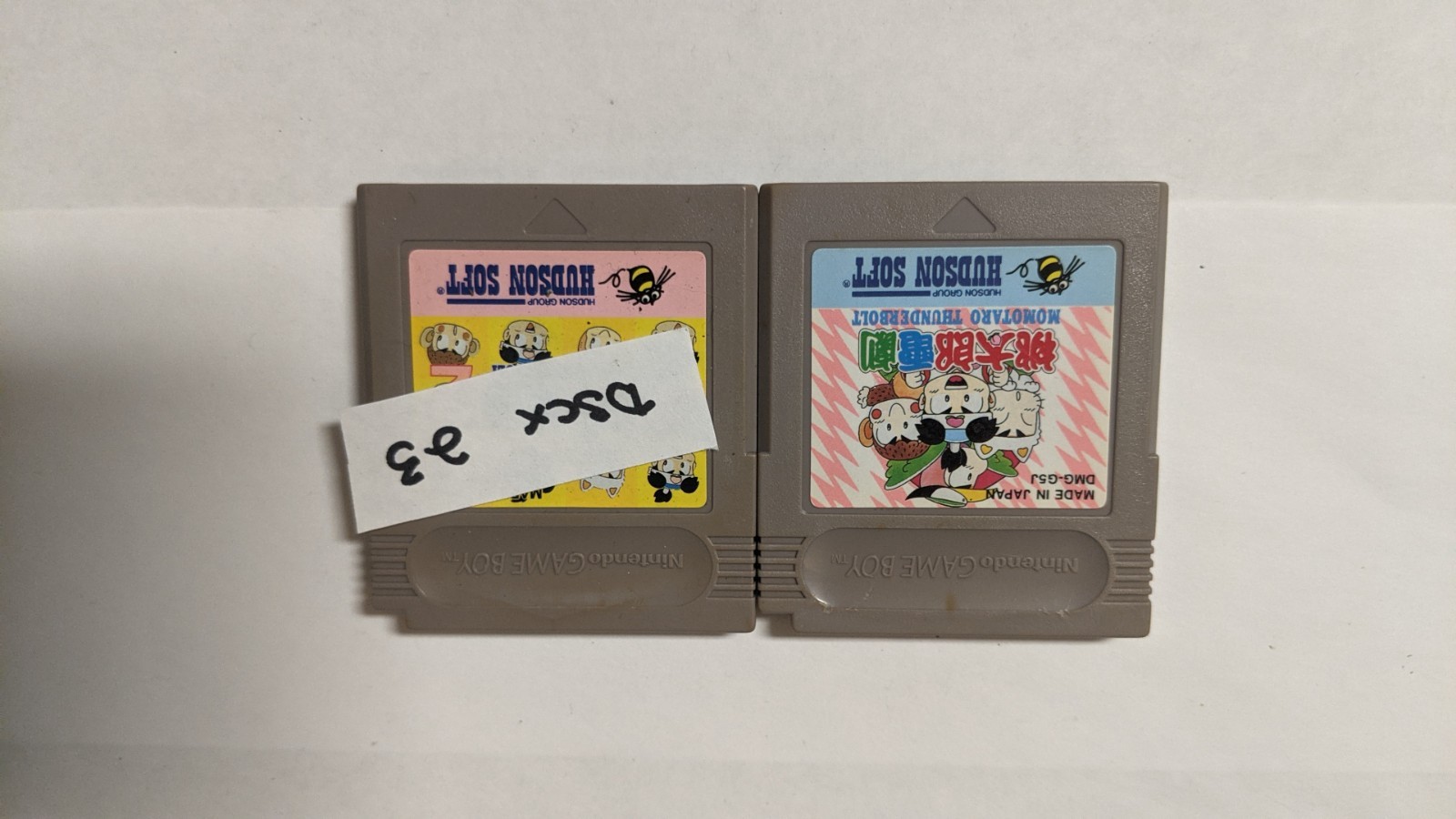 Nintendo Game Boy Japanese Lot of 2 – Momotarou Thunderbolt 1 & 2 – DScx23