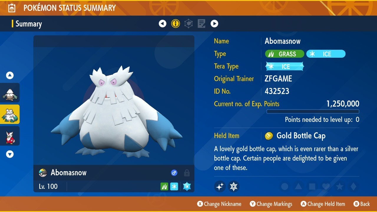 ✨POKEMON 6IV SHINY Abomasnow + EVS 🚀 SCARLET and VIOLET ✨Online delivery⚡ ENG