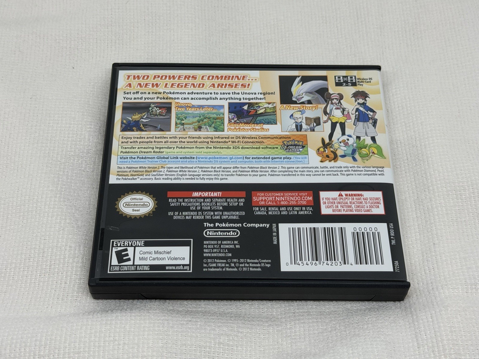 Pokemon Black Version 2 & White Version 2 Nintendo DS Lot Complete CIB Tested