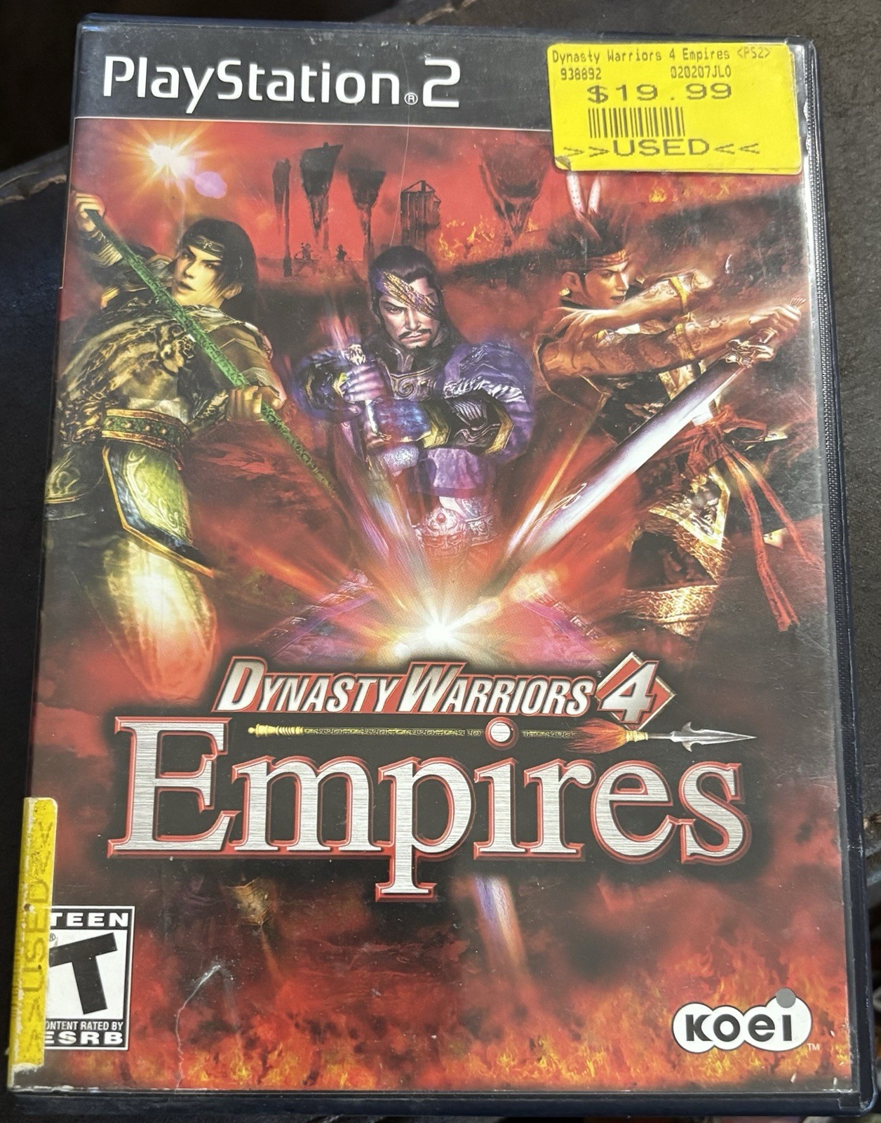 Dynasty Warriors 4: Empires (Sony PlayStation 2, 2004) – Tested & Working