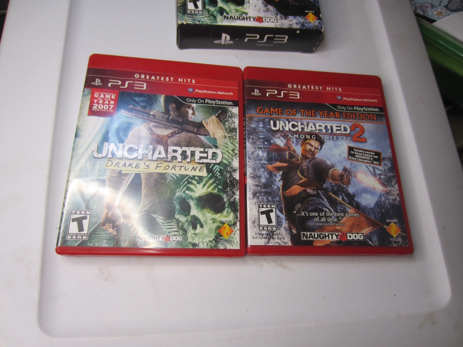 Uncharted Dual Pack (Sony PlayStation 3, 2011) 2 GAMES FAST SHIPPING