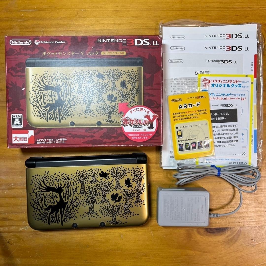 Nintendo 3DSLL Console Pokemon Y Pack Premium Gold 6135 From Japan