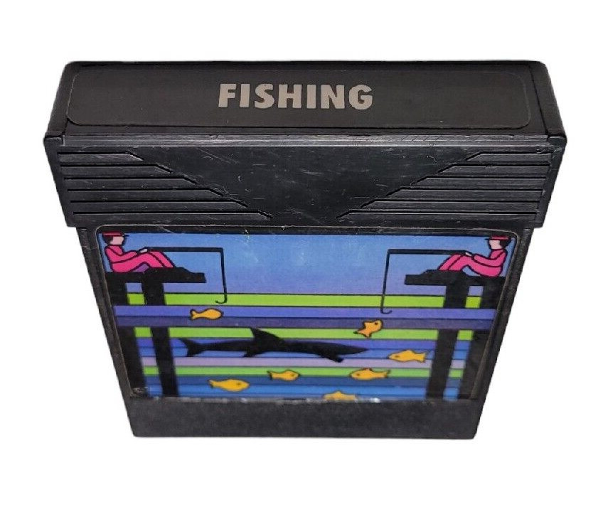 FISHING V-CASE Atari 2600 Game cartridge ntsc Working See Pics