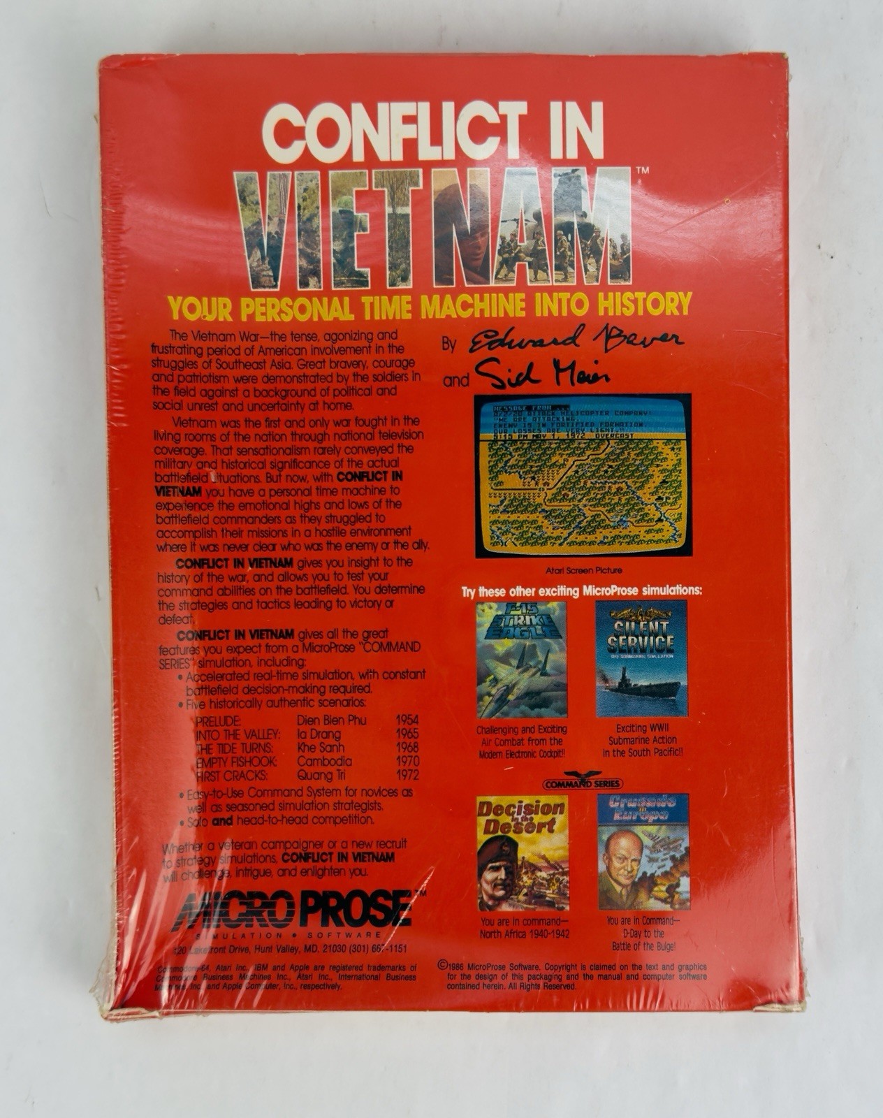 COMMODORE 64 128 CONFLICT in VIETNAM – C64 MICROPROSE NEW SEALED