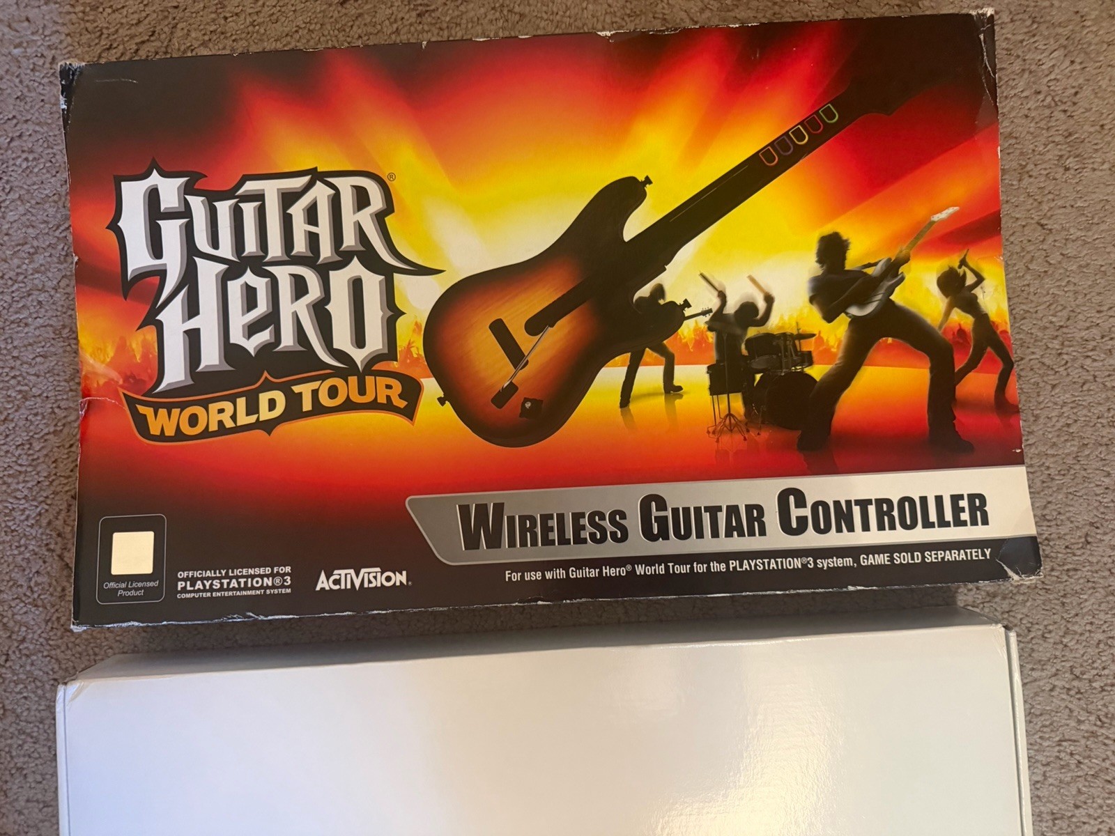 New NIB Guitar Hero World Tour PS3 Wireless Guitar Controller Dongle NO Game