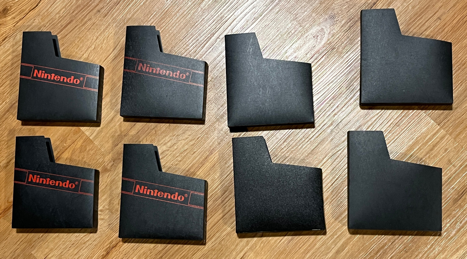 NES Nintendo Logo Branded Black Dust Covers Game Sleeves x 9