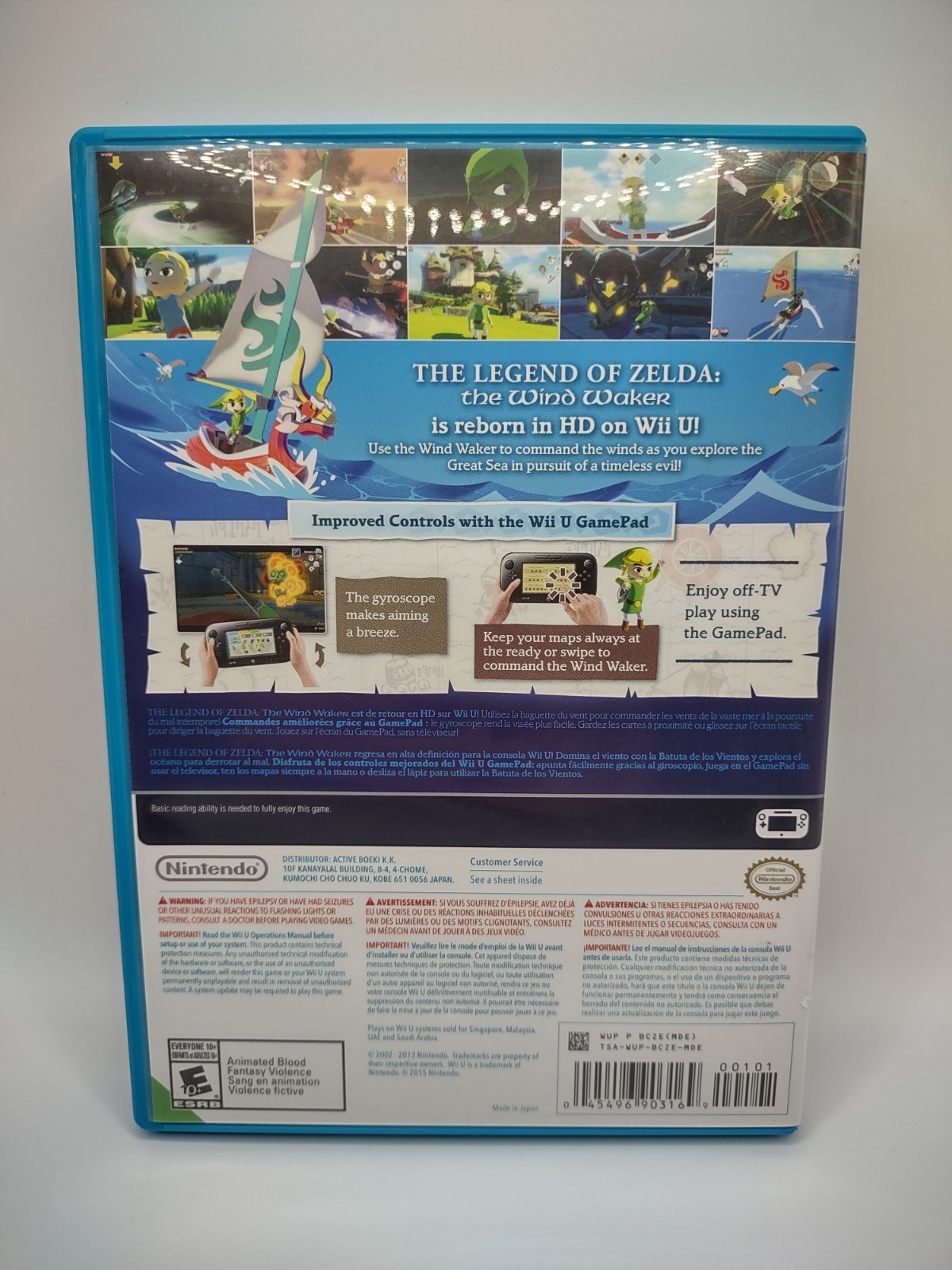 Legend of Zelda Wind Waker HD Wii U CIB Asia UAE Singapore Malaysia Region