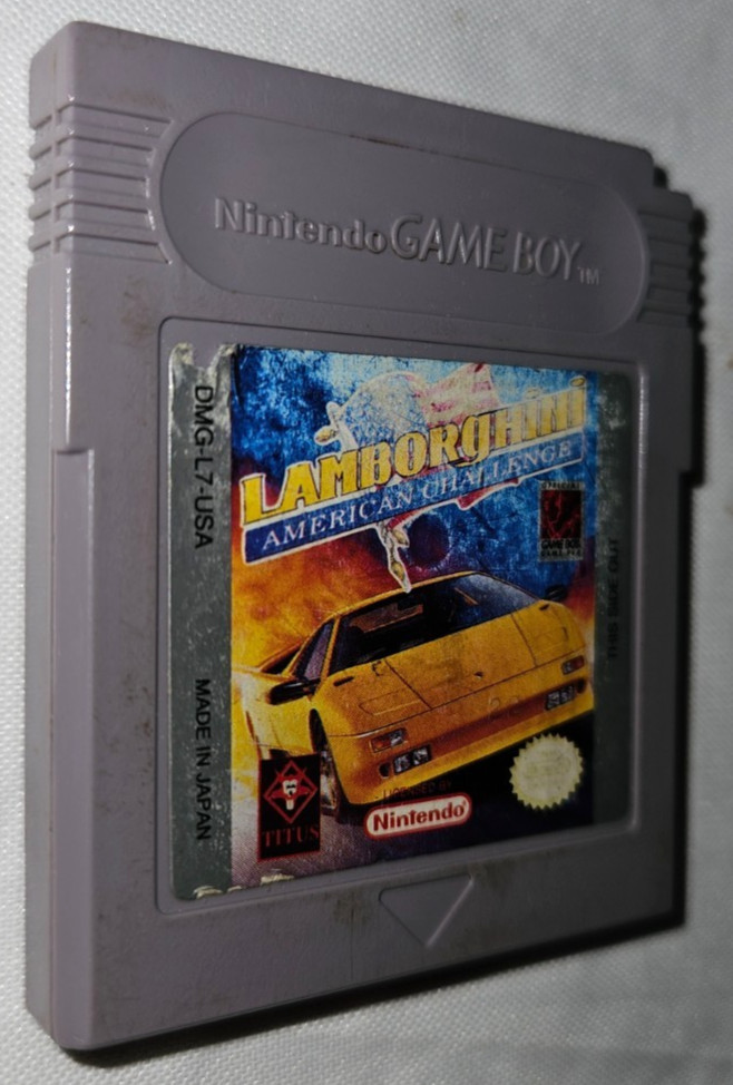 Lamborghini American Challenge Cartridge Only Authentic Nintendo Game Boy USA