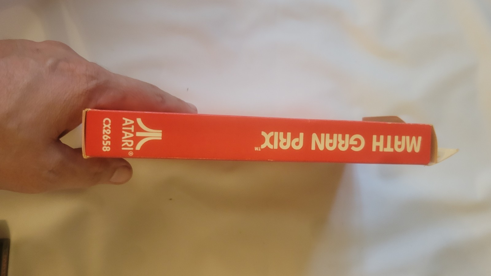 Vintage Atari Math Gran Prix 2600 1982 Video Game Cartridge Box