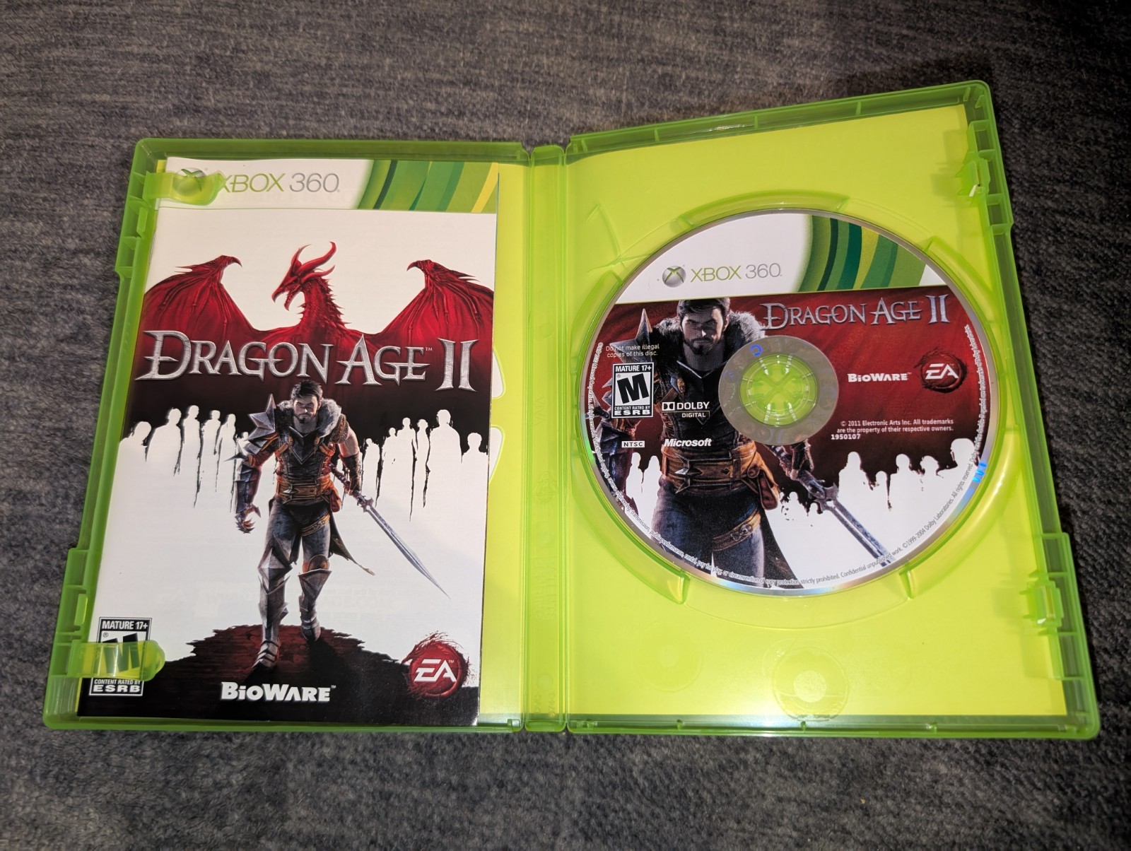 Dragon Age II (Microsoft Xbox 360, 2011) Complete/CIB! Tested & Working!