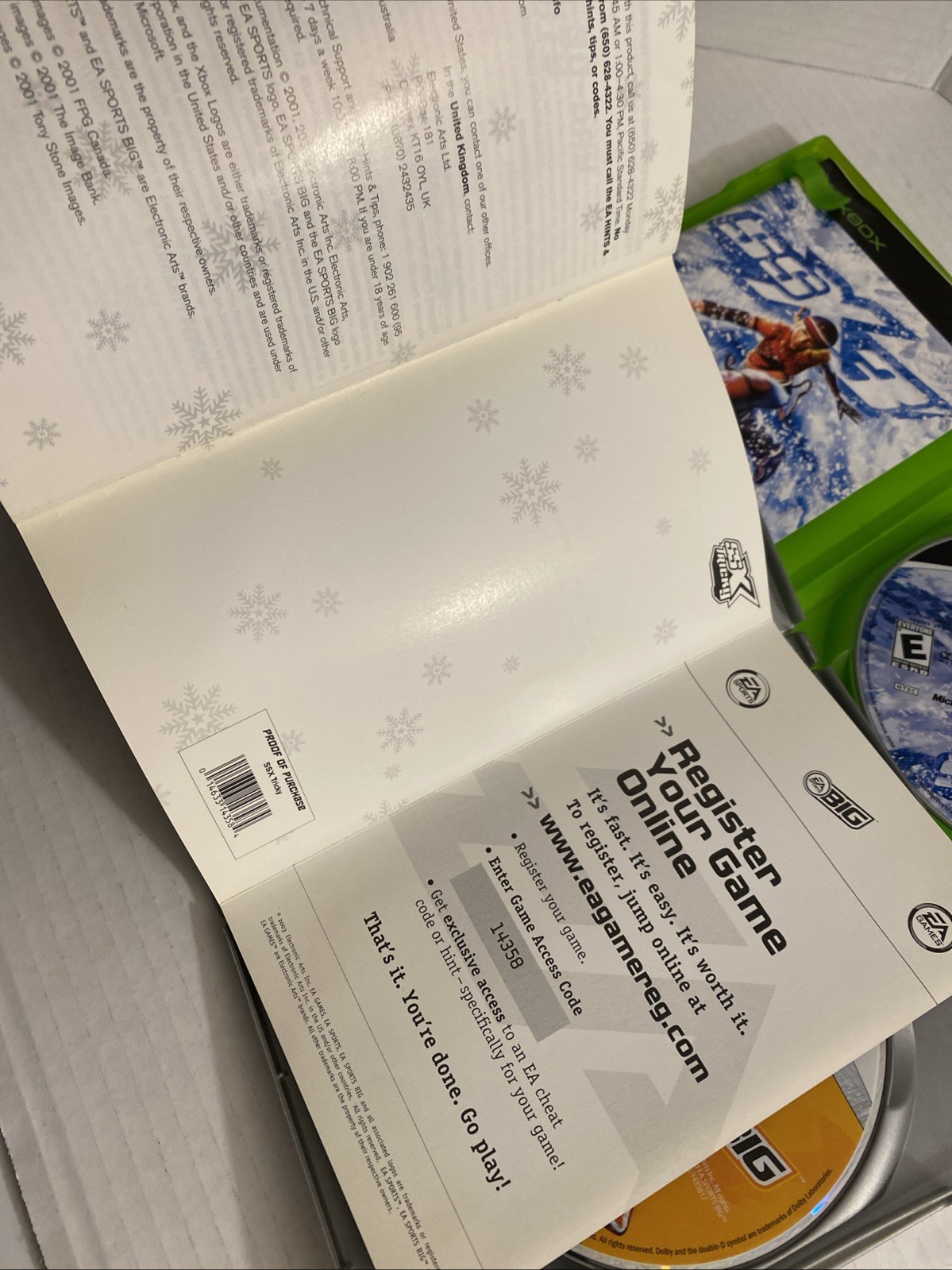 Xbox Original SSX Tricky SSX 3 Game Lot Complete