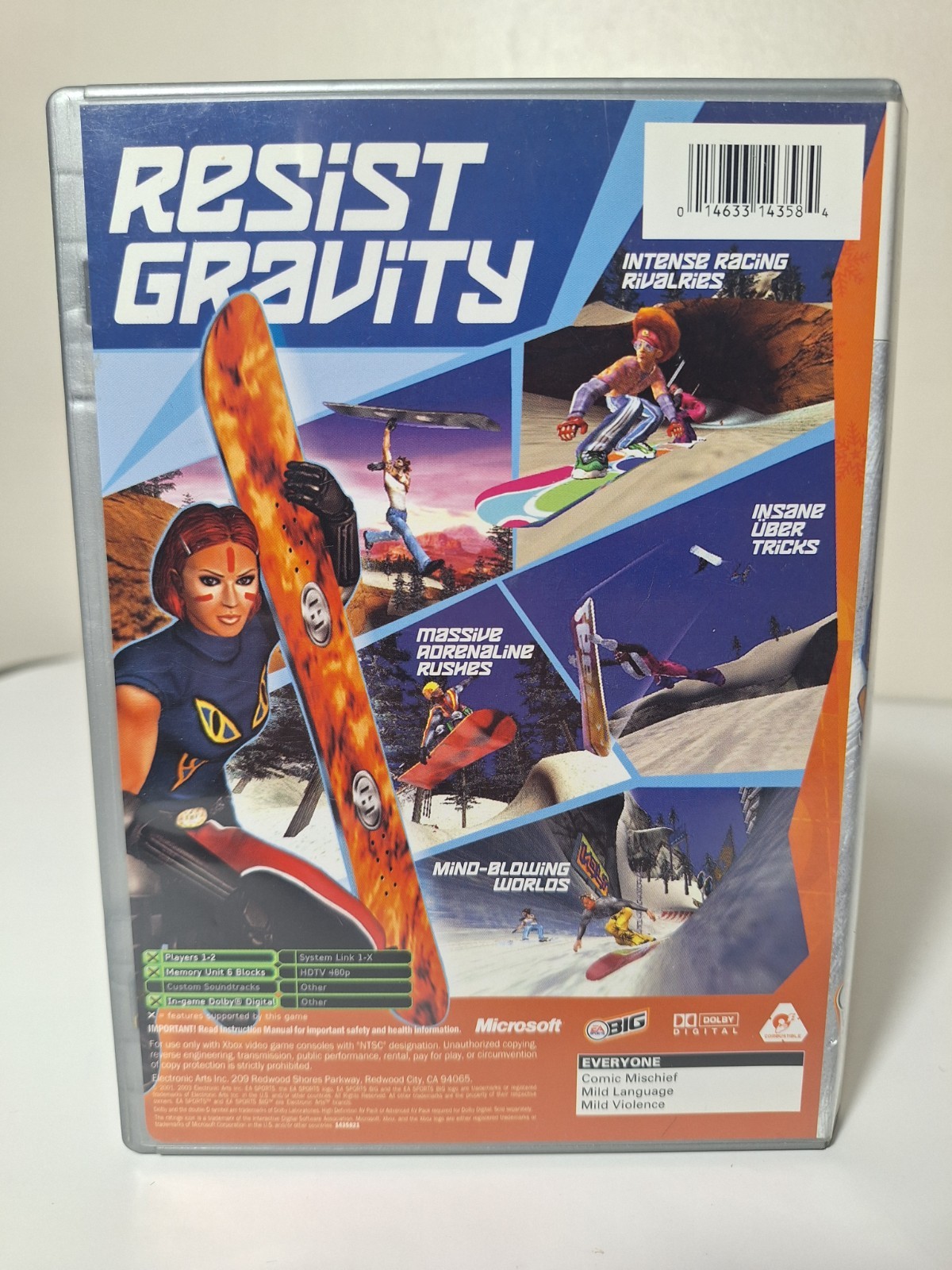 SSX Tricky Xbox Original EA Platinum Hits Vintage 2001 EA Sports With Case