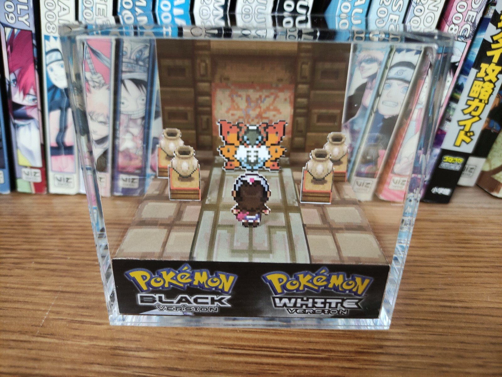 Volcarona Pokemon Relic Castle Fem Handmade Diorama – Gameboy Gaming Cube-Fanart