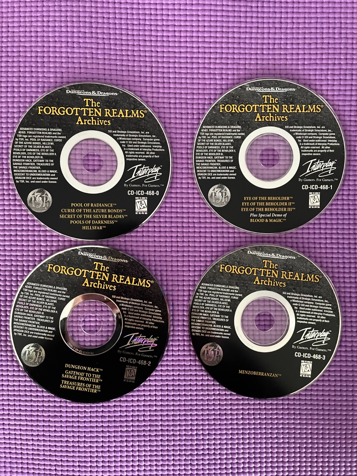 AD&D: Forgotten Realms The Archives Big Box 12 PC games on 4 CDs CIB