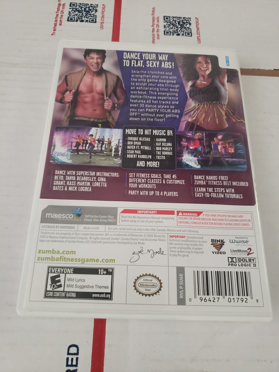 Zumba Fitness Core – Nintendo Wii Complete See Photos Trl4#318