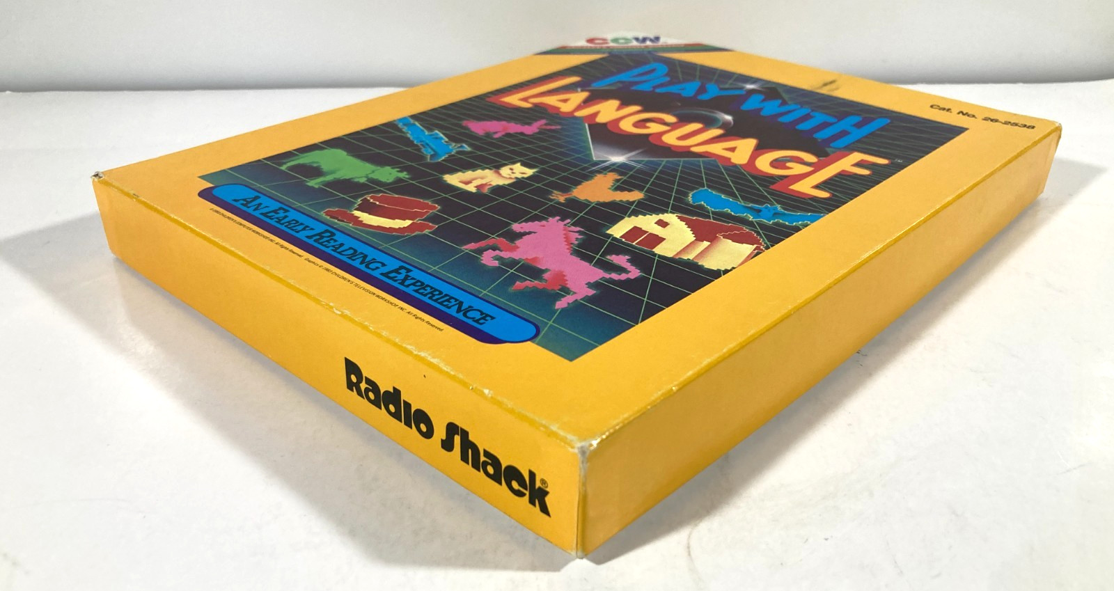 Radio Shack 1983 3-Game 5.25″ Disk Set Bagasaurus Picture Palace Roll-A-Word CCW