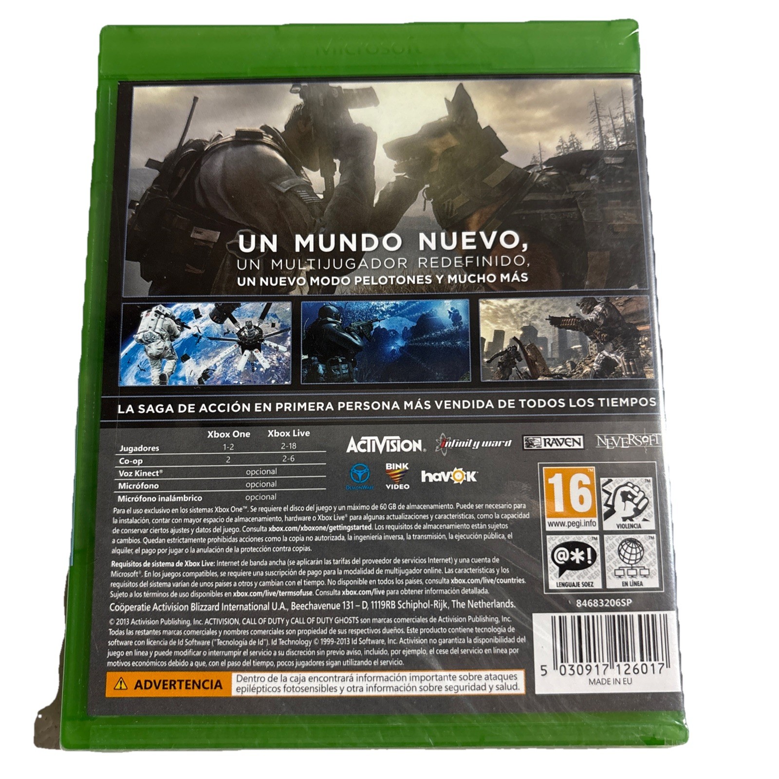 Call of Duty: Ghosts (Microsoft Xbox One, 2013)- Sealed