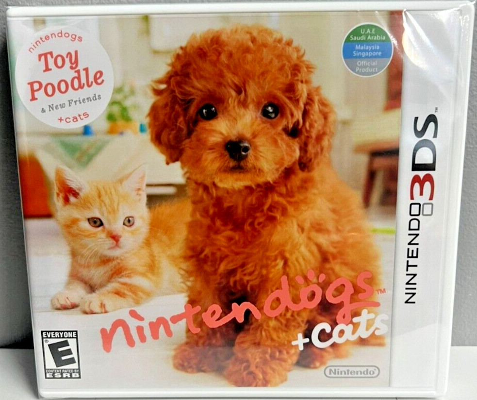 Nintendogs + Cats: Toy Poodle & New Friends 3DS Brand New Game (Simulation)