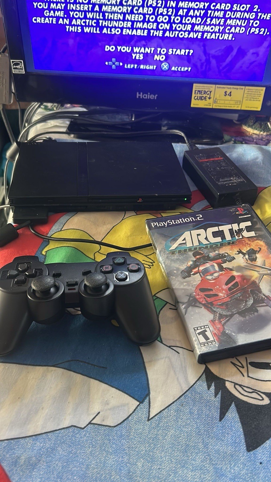 Sony PlayStation 2 Slim PS2 SCPH-70001 Console – TESTED & WORKS