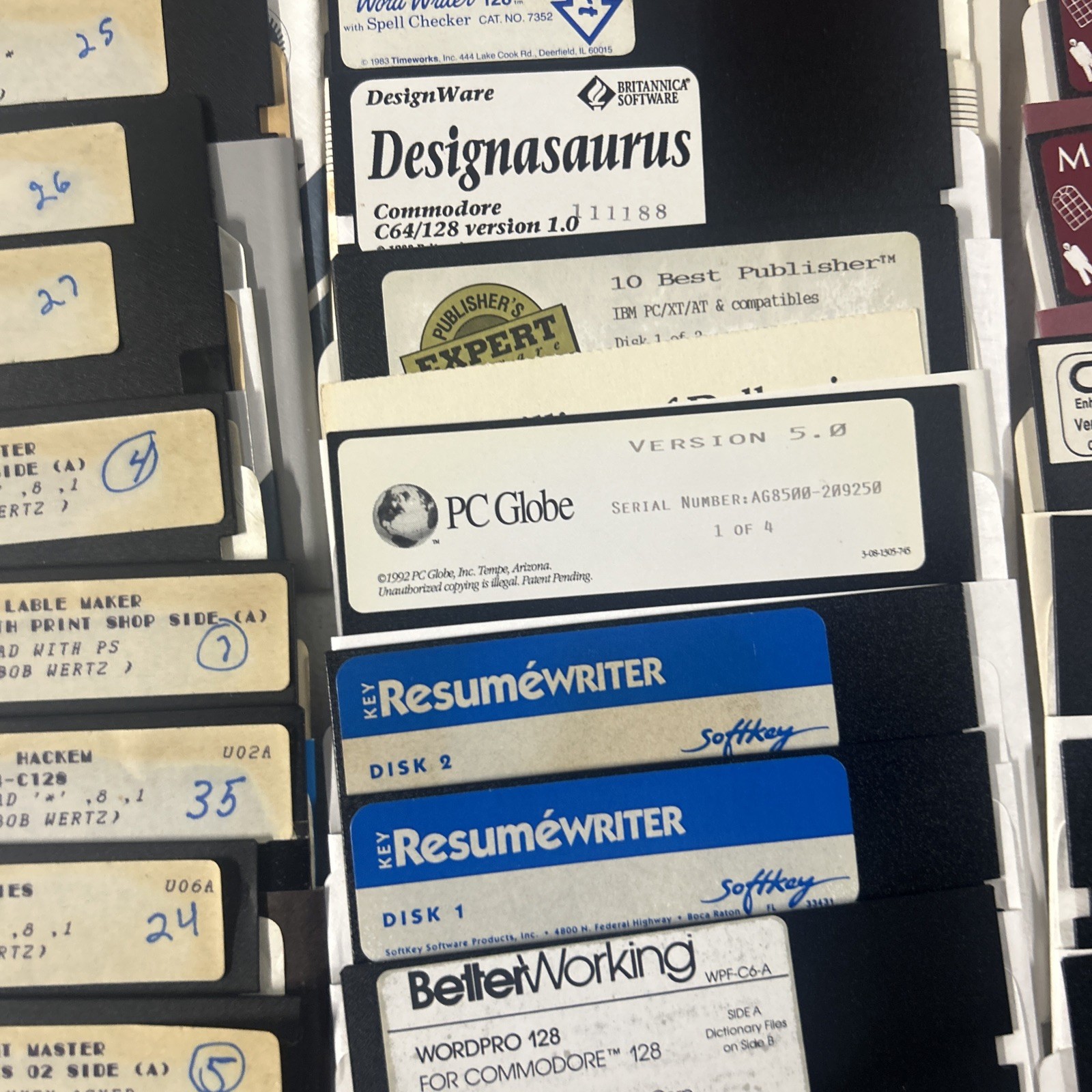 Commodore 64 Floppy Disks With Games Selling As Is for Blank Disk LOT Of 60